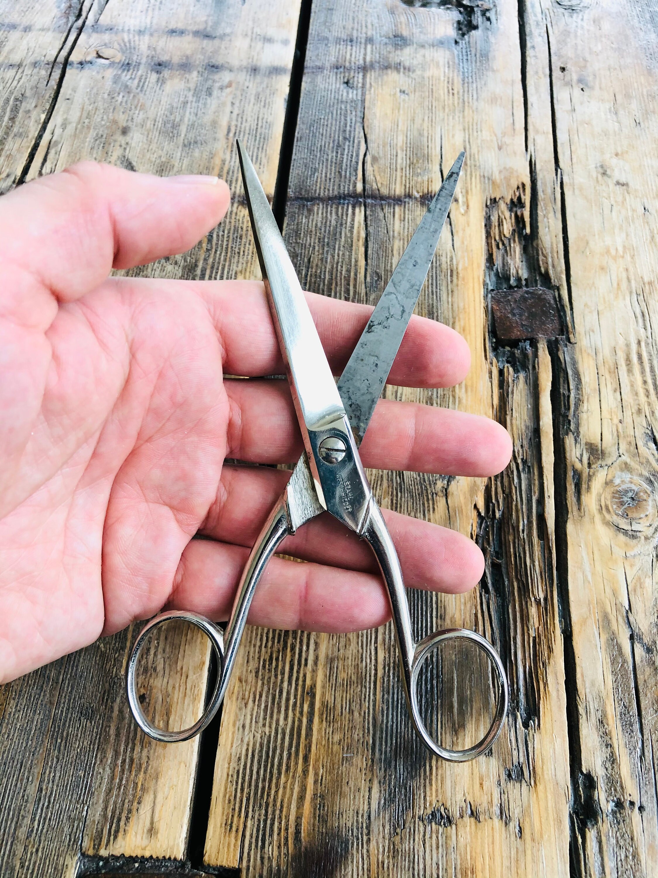 2 Pièces Ciseaux Grue Vintage, Grue Forme Ciseaux, Les Ciseaux de Grue de Bricolage Rétro