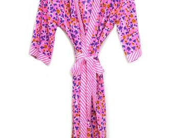 100% Cotton Kimono Robe, Bath Robe Kimono, Bikini Cover up Cotton Kimono, Shower Robe, Cotton Kimono Robe, Dressing Gown, Beach Robe