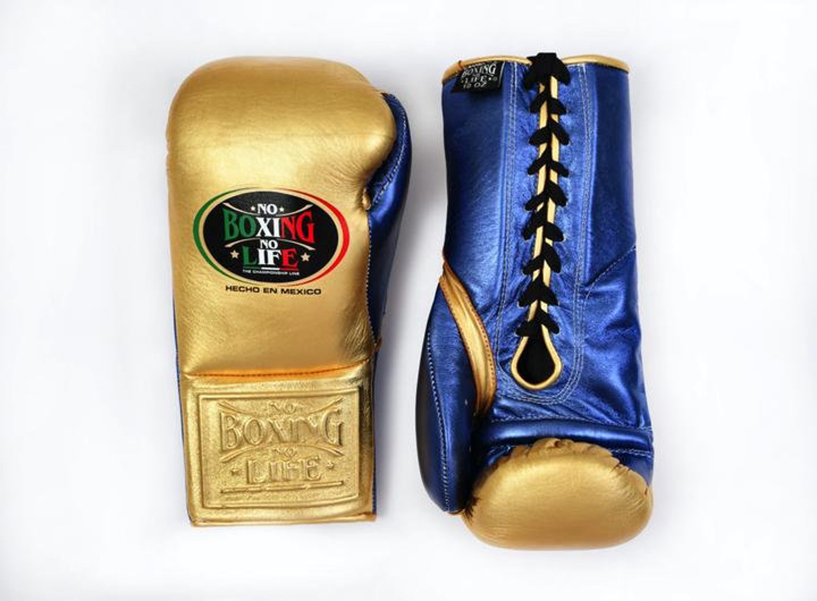 Custom Made No Boxing No Life Gloves Gold & Blue Etsy