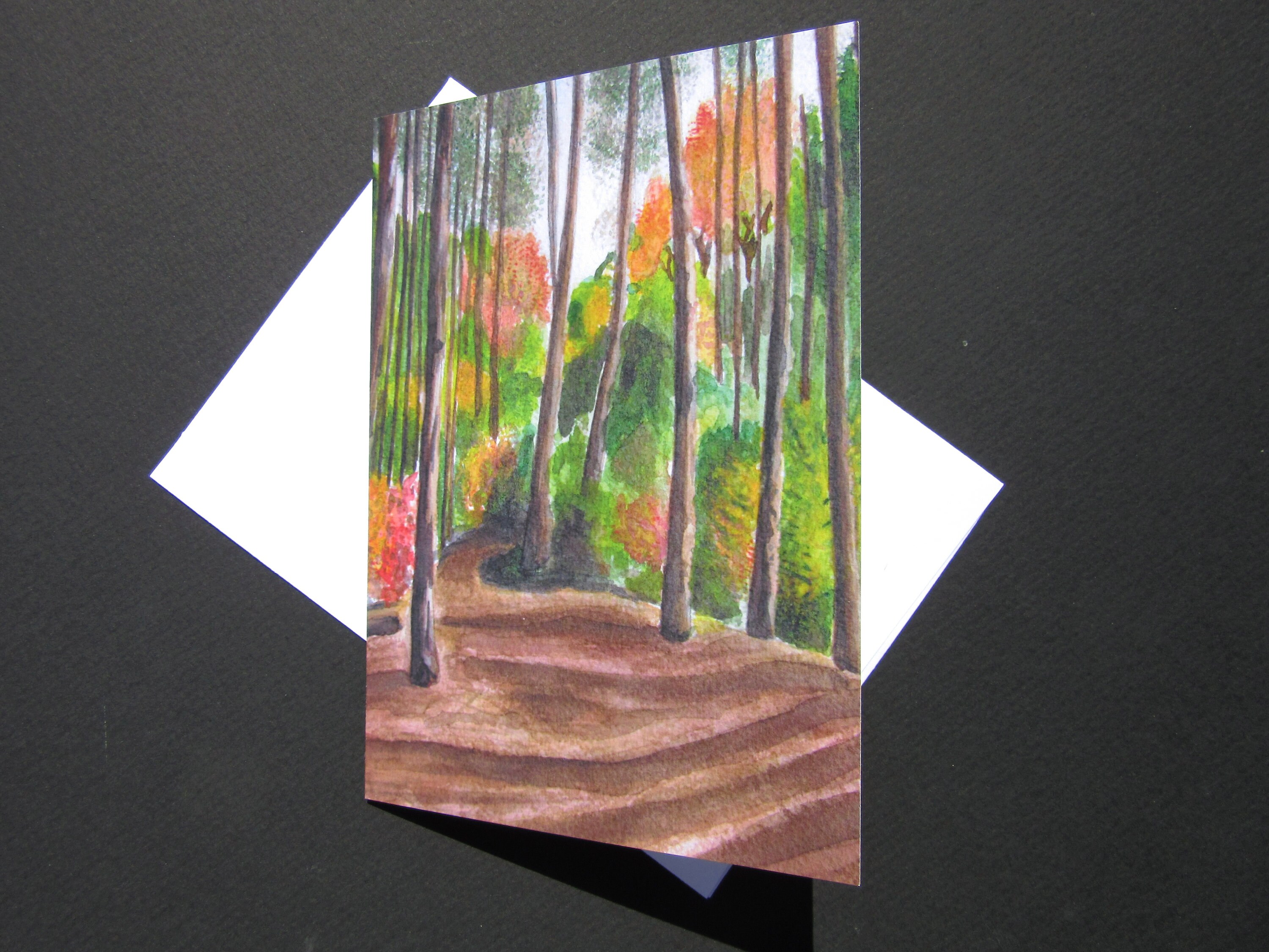 Autumn Forest Greeting Card - Etsy