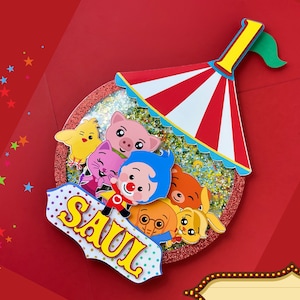 Payasito Plim Plim Décoration de gâteau Fête d&#39;anniversaire Plim Plum le clown Plum Plum Plum et ses amis
