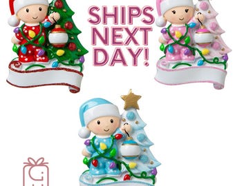 Baby First Christmas Ornament,Personalized New Baby Girl Gift,Baby First Decorating Christmas Tree Ornament 2025 ,New Baby Ornament