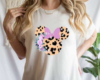Leopard Print Mickey Minnie Family Matching Shirts,Leopard print Minnie shirt,Animal Kingdom shirt,Disney Family Vacation Shirts,DisneyShirt