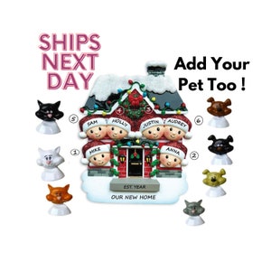 2025 Christmas Ornament - Family of  New Home Personalized Ornament - Personalized Christmas Ornament - Family House Christmas Ornament-2025