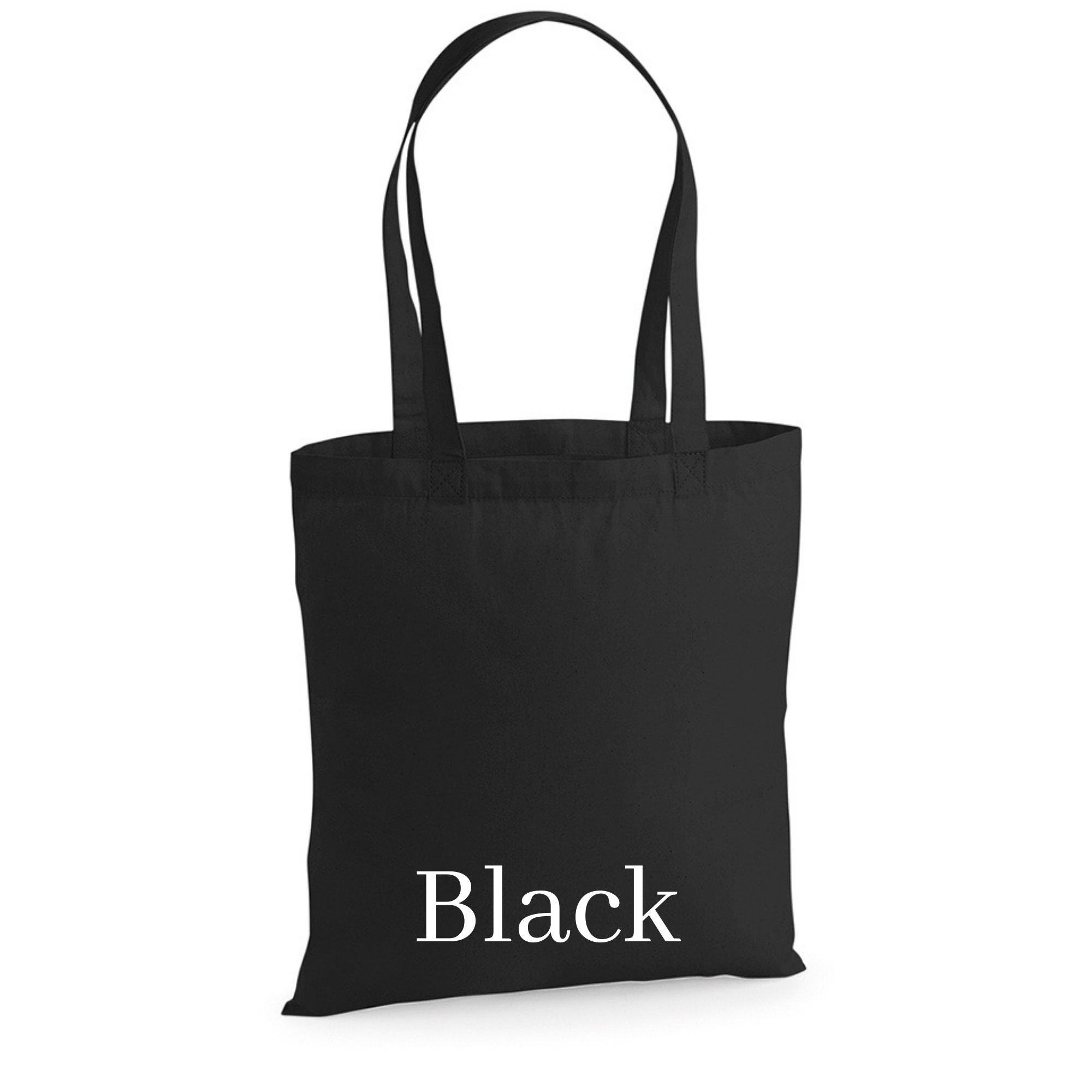Tote bag Cotton tote bag Black Tote Grey Tote Natural Etsy
