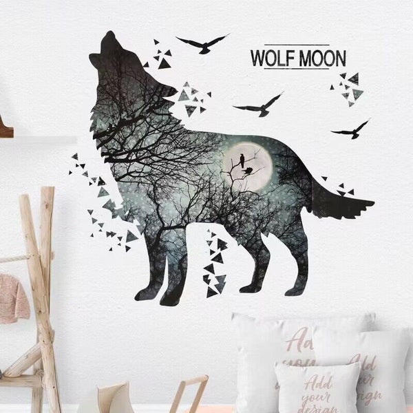 Wolf Wall Decal Nursery Etsy