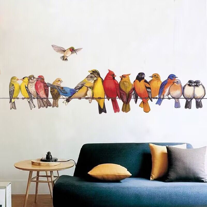 Bird Window Stickersbird Window Decorationwindow Stickers Etsy