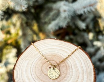 Monstera Blatt Halskette - Edelstahl graviert Anhänger Natur und Pflanzenliebhaber Geschenk