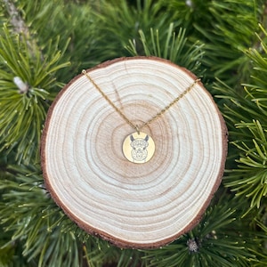 Llama&#39;s head necklace- Stainless Steel Golden Animal lover necklaces and gifts