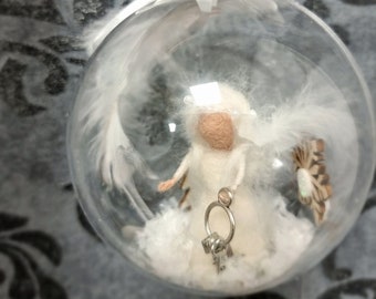 Christmas tree decoration, Angel Decoration, Christmas Angel Ornament, Felted angel,  Handmade Christmas Decoration, Unique Christmas, Gift