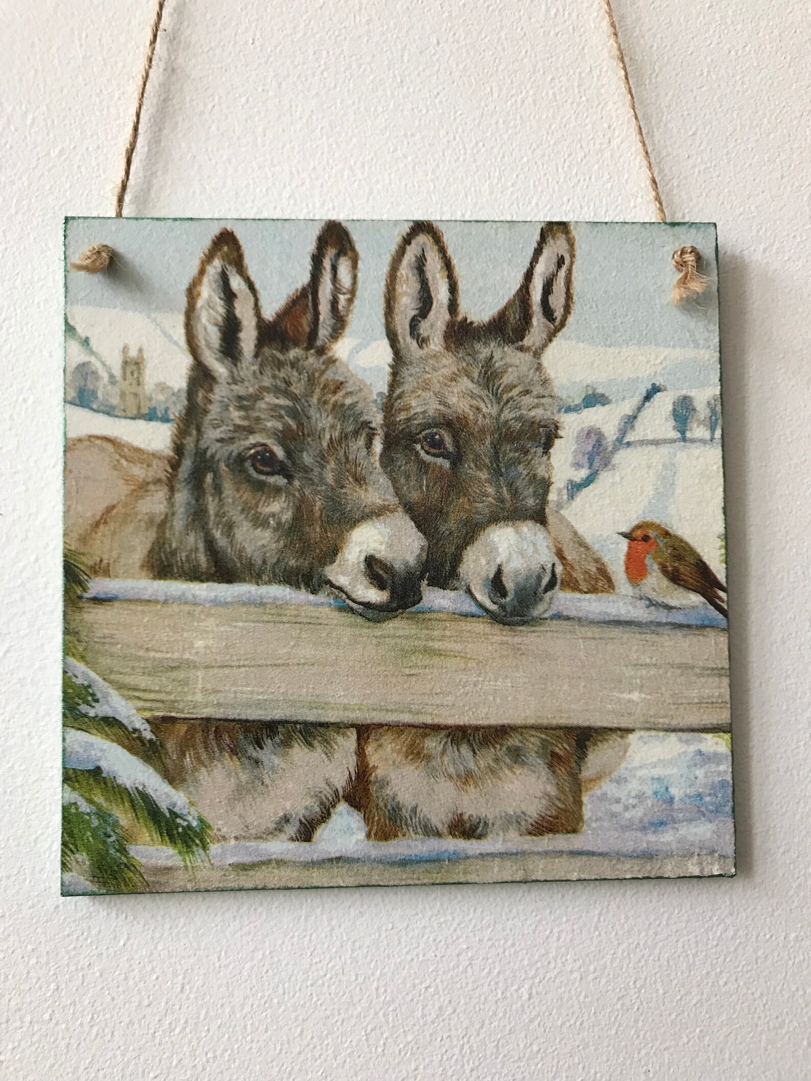 Donkey wall hanging donkey picture donkeys wall decor Etsy