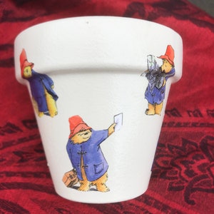 Paddington bear design plant pot