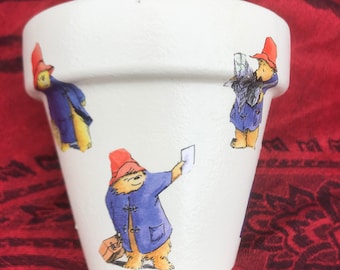 Paddington bear design plant pot