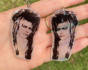 David Bowie Jareth Goblin King Earrings: Handmade Hypoallergenic Jewelry