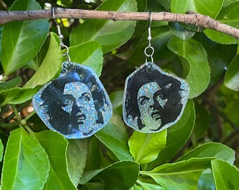 Glitter Drop Dead Fred Earrings | Rik Mayall Earrings | Drop Dead Fred Jewellery