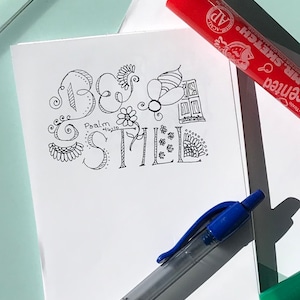 Be Still Notepad - 50 fogli su un pad 3.75x8.5in - Perfetto per le note di liste - Be Still and Know!