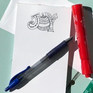 JOY Notepad - 50 fogli su un pad 3.75x8.5in - Perfetto per le note di liste - Tidings of Great Joy!