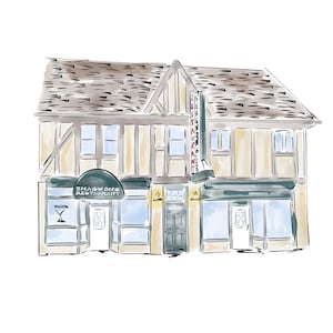 Shagwong Home Gift Montauk Hamptons illustration Wall art for the Home Gift for Parents Gift for Birthday Gift for Her Gift for Him Prints