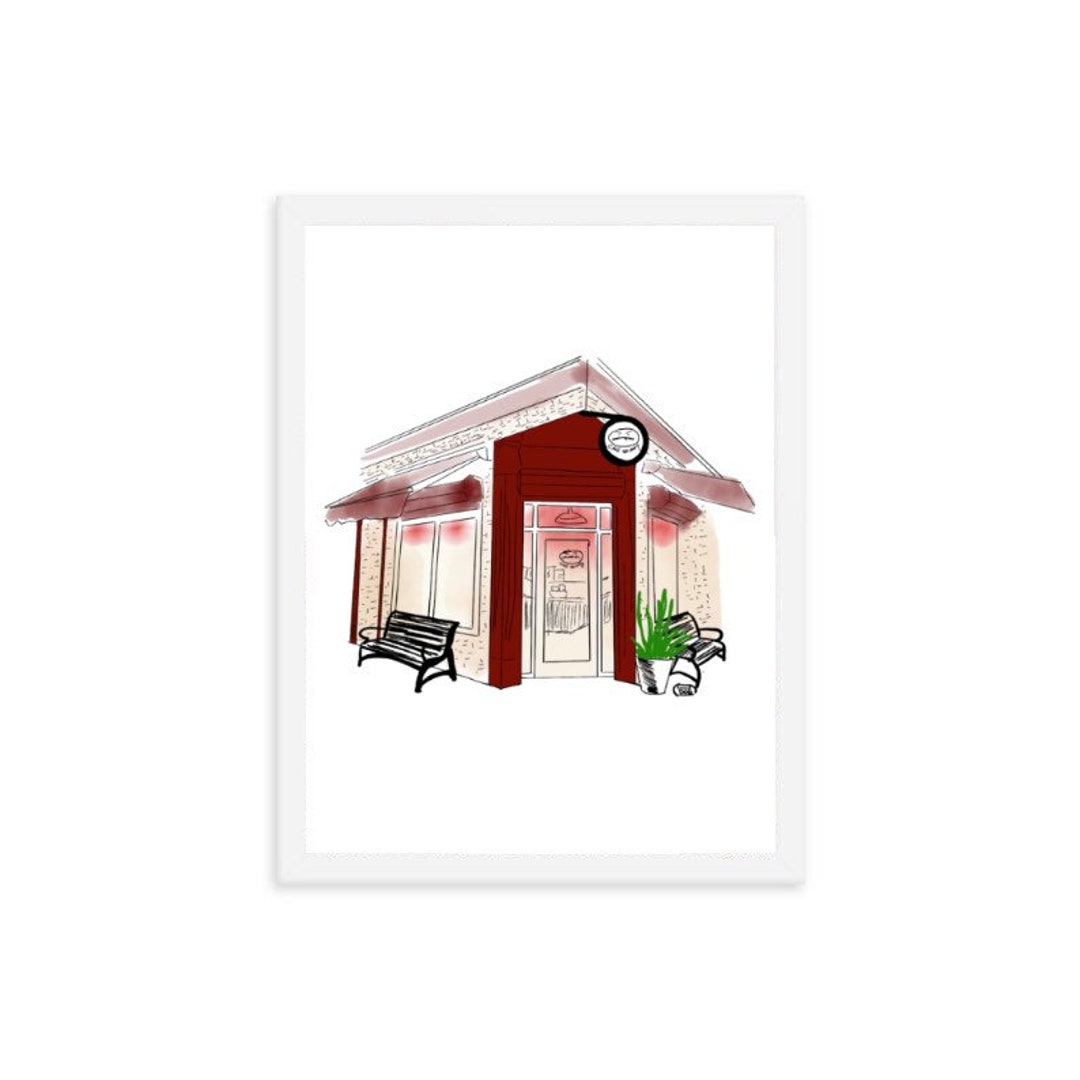 Cafe Grumpy Brooklyn Restaurant Coffee Art Custome Print Birthday Gift ...