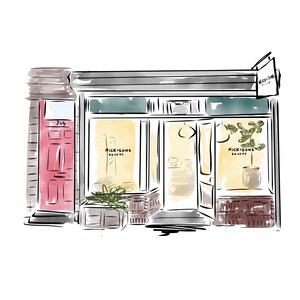 Nick and Sons, Brooklyn , Best of New York, NYC restaurant , City Illustration, Office Art, Home Decor, wall art, urban sketch, bakery