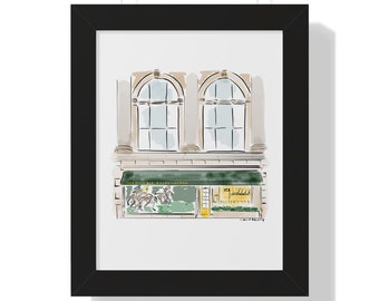 Polo Bar, New York City,, fashion Illustration, New York Art, New York Bar, Commission Art, Wall Decor, Gifts for him, Gifts for Her, Travel