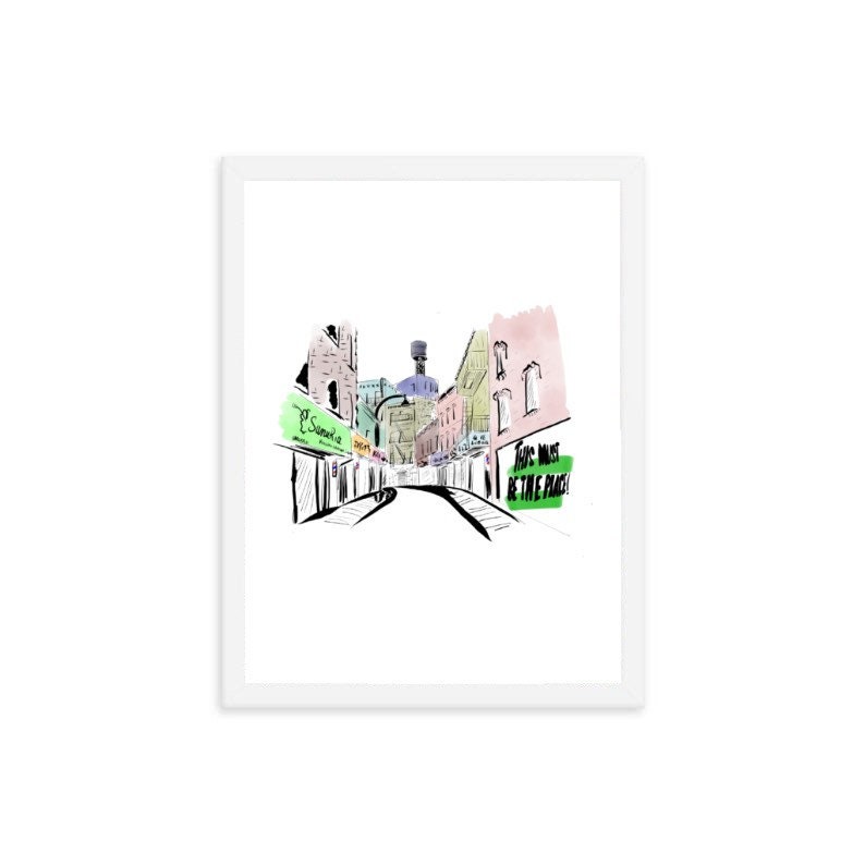 Doyer Street Chinatown New York City Print Chinese New Year Gift for Anniversary Travel Art for Housewarming Gift for Parent Custom Art