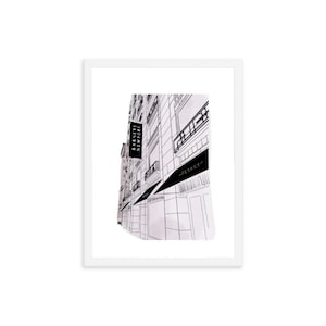 Barneys New York City Print New York Illustration NY Gift gossip girl gift Gift for Her City illustration Fashion Illustration Wall Art