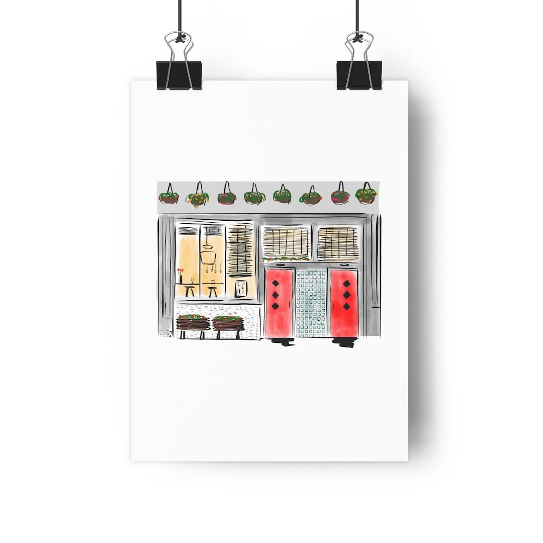 Flower Shop New York Restaurant Wall Art Custom NYC Etsy UK