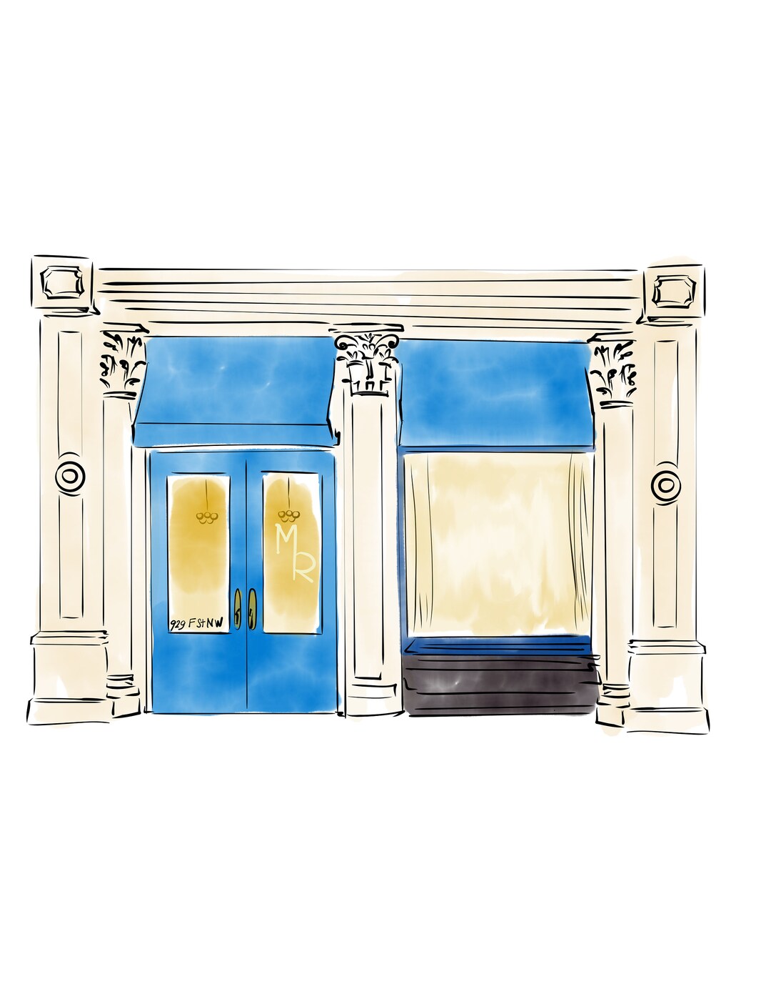 Moon Rabbit Restaurant Art for Fiance Gift for Wedding Gift for ...