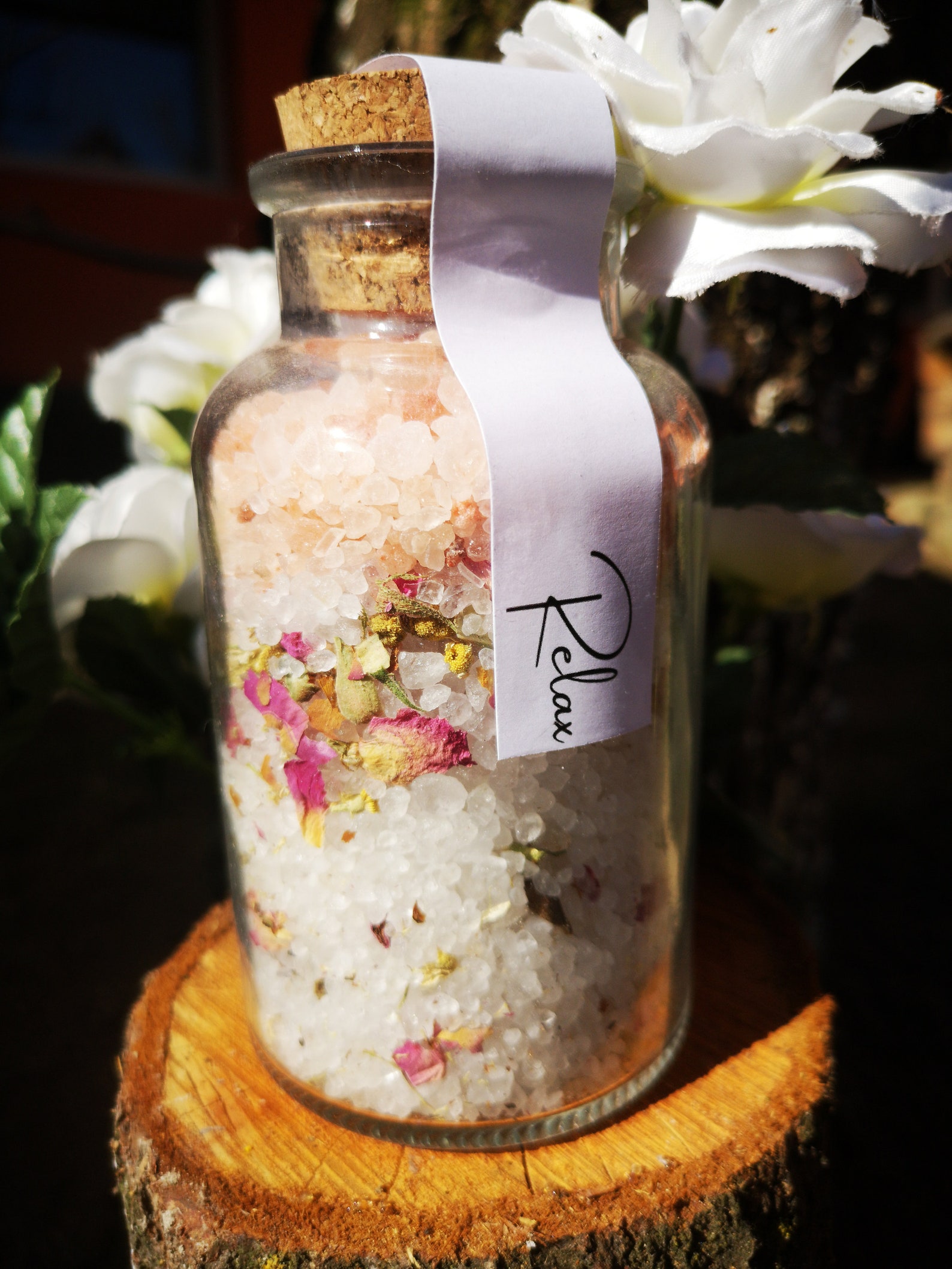 250g Bath Salt soak glass jar Glass Jar Bath Salts Etsy