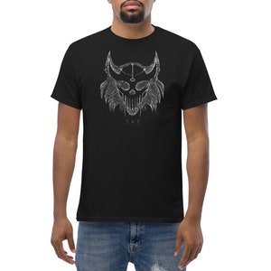 Thor Wolf Skull Viking Mythology Tee (T-Shirt)