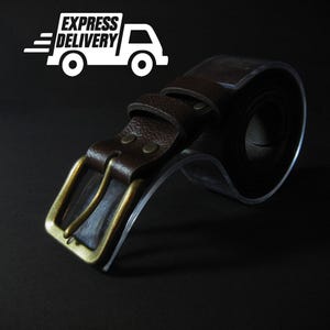 Handmade Buffalo Leather Belt: Custom Made, Lifetime Leather