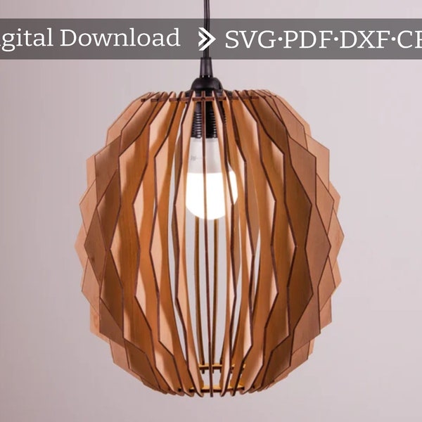 Pendant light svg, Pendant light pdf, Pendant light pattern, Lamp shade svg, Lamp shade pdf, Lamp shade pattern, Light shade svg