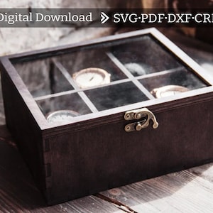 Padrão de caixa de relógio, Caixa de relógio svg, Caixa de relógio pdf, Caixa de relógio de madeira svg, Caixa de relógio de madeira pdf, Padrão de caixa de relógio de madeira, Caixa de exibição de relógio svg