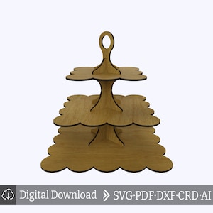 Suporte para cupcake cortado a laser, Padrão de suporte para cupcake, Suporte para cupcake svg, Exibição de cupcake cortado a laser, Padrão de exibição de cupcake, Exibição de cupcake svg