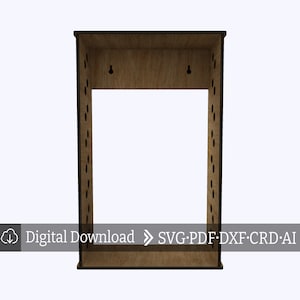 Suporte de baqueta cortado a laser, Suporte de baqueta pdf, Suporte de baqueta svg, Patter de suporte de baqueta, Suporte de baqueta cortado a laser