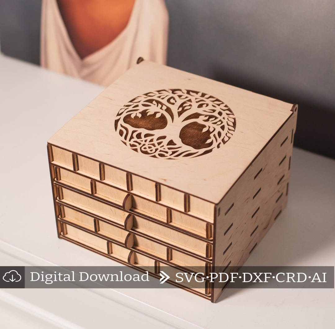 Jewelry Box Svg, Jewelry Box Pdf, Jewelry Box Pattern, Drawer Jewelry ...