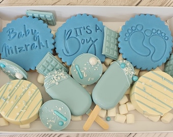 New Baby Treat Box Gift For New Parents Baby Shower Treatbox Baby Boy Gift New Baby Chocolate Lover Sweet Treats Baby Shower Gift New Baby