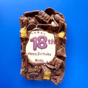 Special 18th Birthday Chocolate Gift Personalised Chocolate Present For Her Edible 18th Birthday Presnt Idea For Him Personalized Chocolate
