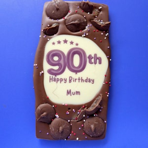 Special 80th Birthday Chocolate Gift Personalised Chocolate Present For Him Edible 80th Birthday Present For Grandad Personalised Gift image 10