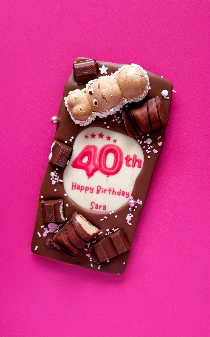 Special 80th Birthday Chocolate Gift Personalised Chocolate Present For Him Edible 80th Birthday Present For Grandad Personalised Gift image 9