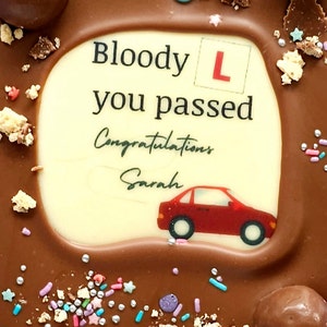 Driving Test Passed Gift for Him Passing Driving Test Chocolate Gift ...