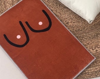 Large Bathroom Rug Bath Mat Selvage Shower Rug Laundry Etsy