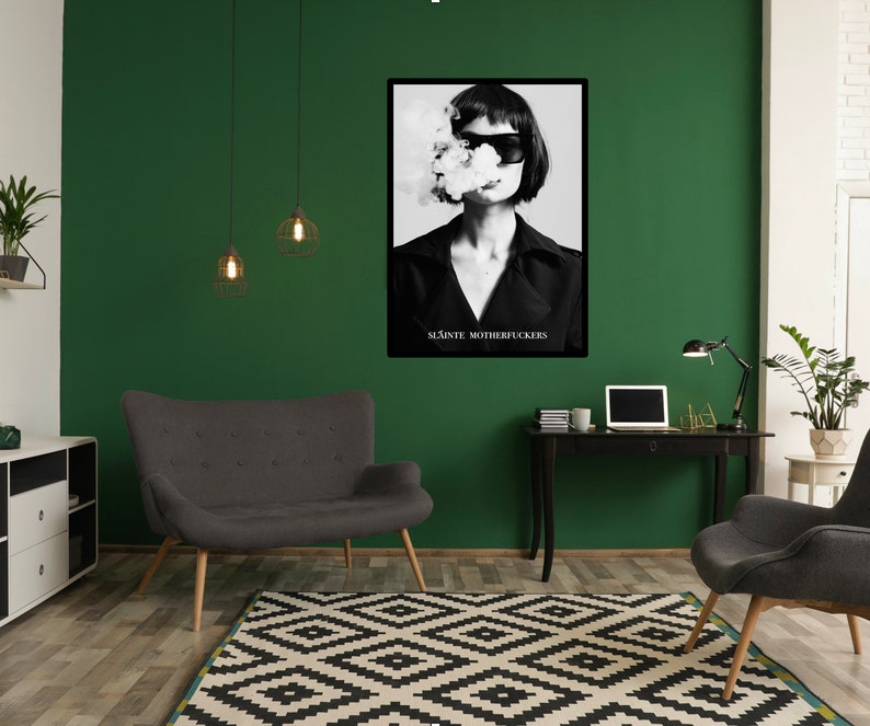 Slainte motherfuckers quirky wall art Etsy