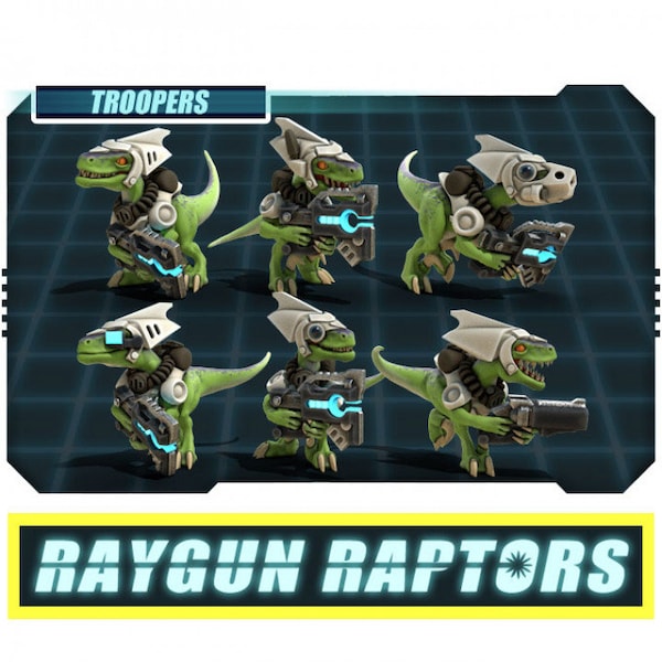 Raygun Raptors Troopers | Sci Fi Miniatures