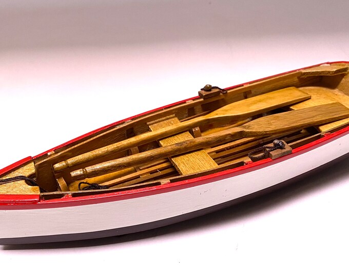 Miniature Wooden Rowboat - Etsy