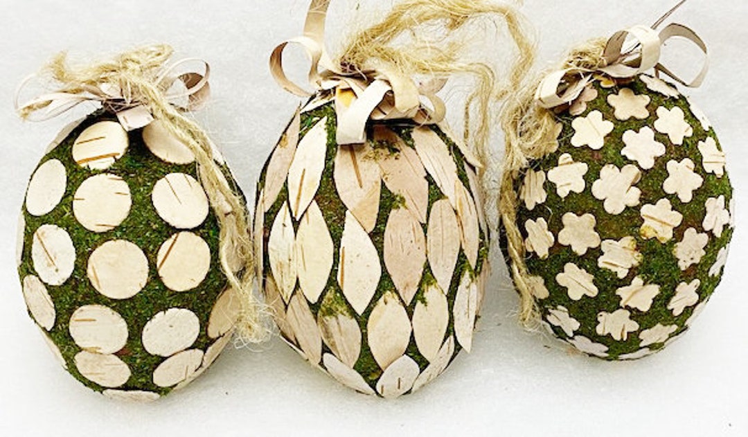 Vintage Easter Eggs, Set of 3 - Etsy