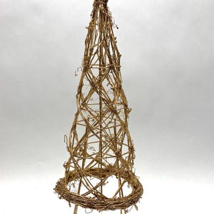 Gold Twig Wire Cone 18inch Tall- set of 2
