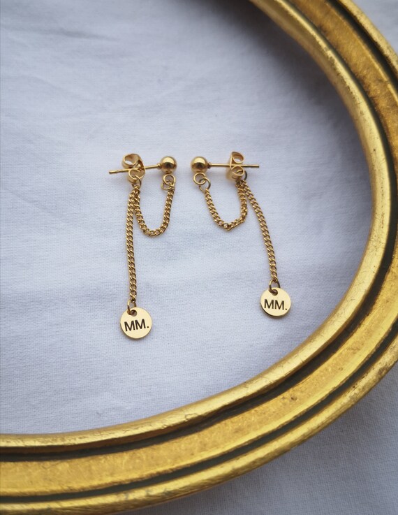 BOOGIE Fine Chain Loops Gilded Stainless Steel With Small Etsy