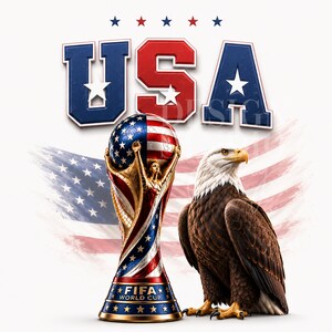 usa soccer png, patriotic eagle trophy design, team usa fan shirt, american flag soccer png, usa supporter sublimation